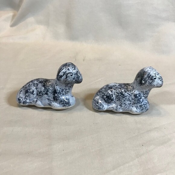 Ceramic Sheep Set of 2 - Picture 3 of 6